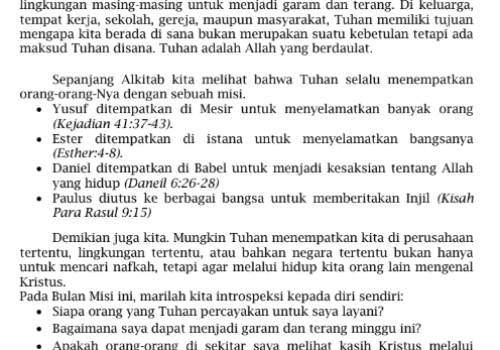 Warta 16 Agustus 2026